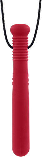 ARK Therapeutic collar mordedor juguete bate de béisbol rojo XT mediano Lange, gladde kauwketting in honkbalknuppelvorm, geschikt voor stevige kauwers.