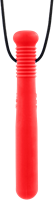 ARK Therapeutic collar mordedor juguete rojo para niños Lange, gladde kauwketting in honkbalknuppelvorm, geschikt voor stevige kauwers.