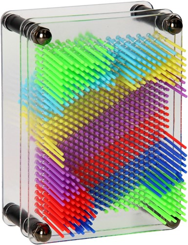 Juguete arte de clavos arcoíris creativo colorido plexiglás-2