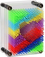 Juguete arte de clavos arcoíris creativo colorido plexiglás-3