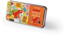 Crocodile Creek puzzle en lata Dino World - 50 piezas