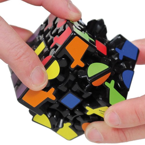 Gear Cube cubo rompecabezas brainteaser - juguete lógico colorido-3