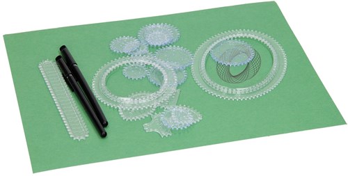 Albatros Hengelsport set de dibujo espiral juguete creativo 23 piezas-2