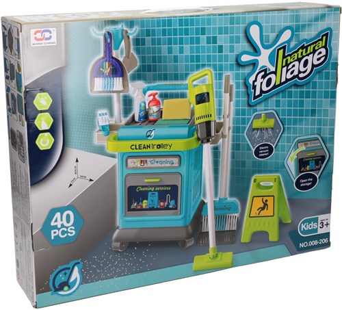 Albatros Hengelsport carro de limpieza juguete 40 piezas para niños