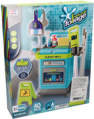 Albatros Hengelsport carro de limpieza juguete 40 piezas para niños-2