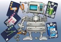 HOT Exclusive Robot-X juego de cartas - construye tu propio robot juego de estrategia-3