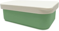 Smikkels fiambrera acero inoxidable con tapa de silicona 900ml verde - escuela niños