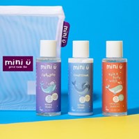 Mini U kit de viaje champú acondicionador gel cabello-cuerpo niños-2