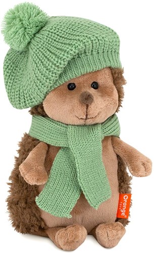 Orange Toys erizo de peluche con boina verde - juguete suave-3