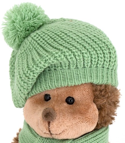 Orange Toys erizo de peluche con boina verde - juguete suave-2