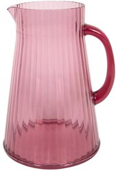 Jarra de plástico rosa 2,5L - jarra de mesa para bebidas y zumos