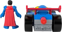 Mattel Imaginext DC Super Friends Metal Force Supermobile vehículo juguete-2