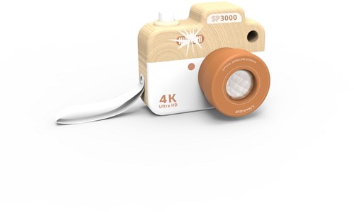 Speedy Monkey cámara de juguete de madera para niños - Madera FSC - 3 años+