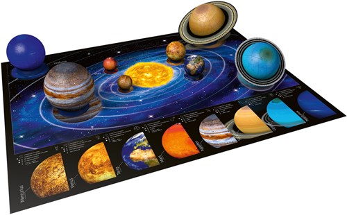 Ravensburger puzzle 3D sistema solar - juguete educativo planetas
