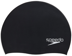 Speedo gorro de natación Biofuse negro para adultos - ajuste cómodo