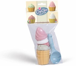 Androni Giocattoli set de playa cupcake pastel 9 piezas juguete arena