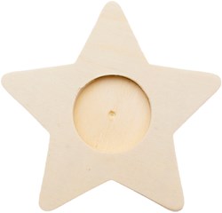 Eduplay portavelas de madera estrella set de 3 - juguete decorativo