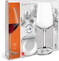 Bormioli copa de vino tinto restaurante set 2 piezas - vidrio transparente