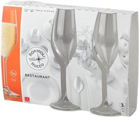 Bormioli copas de champán set - 3 piezas - Restaurant 24 cl vidrio