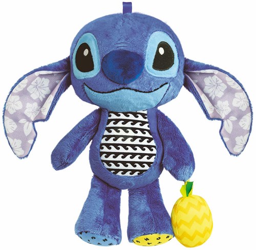 Clementoni - Peluche Stitch para bebés con actividades y sonajero de piña