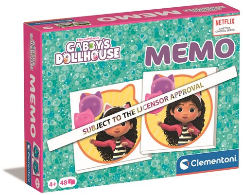Clementoni juego de memoria Gabby's Dollhouse - juego de cartas para niños desde 4 años