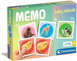 Clementoni juego de memoria - animales bebés - juego de cartas educativo para niños