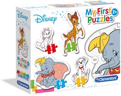 Clementoni puzzle amigos animales cartón 3-6-9-12 piezas Disney