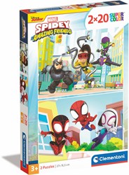 Clementoni puzzle Marvel Spidey 2x20 piezas para niños
