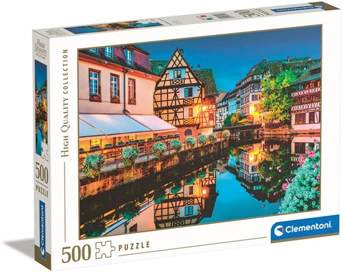 Clementoni puzzle 500 piezas - Estrasburgo paisaje urbano cartón