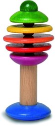 nic juguete de madera árbol sonajero colorido juguete sensorial para bebés