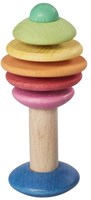 nic sonajero de madera juguete bebé orgánico multicolor sonido