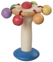 nic sonajero de madera carrusel orgánico juguete multicolor