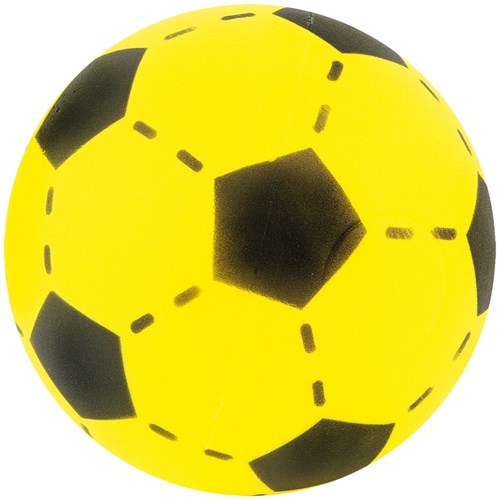 Pelota blanda de espuma amarilla - juguete de 20 cm para interior y exterior-3