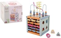 Jouéco cubo de actividades de madera The Wildies Family juguete educativo-2