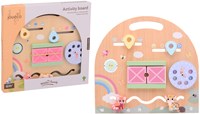 Jouéco tablero de actividades juguete de madera educativo multicolor