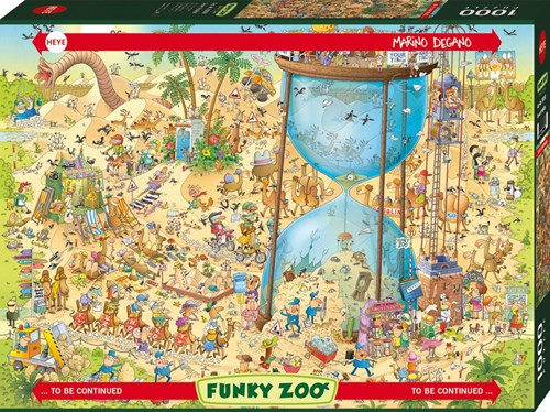 Heye puzzle Desert Habitat 1000 piezas Funky Zoo puzzle de dibujos animados-2
