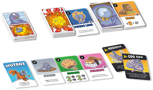 Asmodee juego de cartas Pigeon Explosion - divertido juego familiar para niños-2