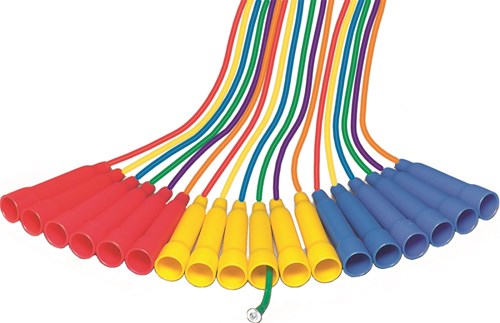 Spordas set de cuerdas para saltar 270cm - 6 cuerdas de colores-2