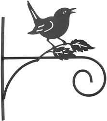 Countryfield colgador de pared pájaro negro metal 27,5x1,5x31cm decoración