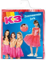 Disfraz de sirena K3 para niños 9-11 años naranja