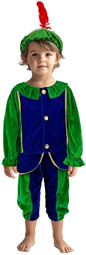 Pietenpak disfraz infantil verde azul 110-116 cm traje