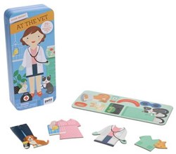 Petit Collage juego magnético de vestir veterinario - juguete educativo