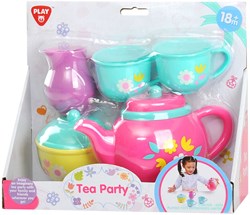 Play juego de té flores set de juego - vajilla de juguete 7 piezas