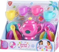 Play set de té juguete musical - vajilla infantil 14 piezas