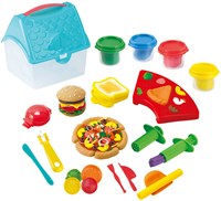Play set plastilina hamburguesa sándwich caja 4 colores plastilina-2