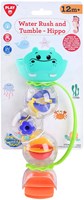 Play molino de agua hipopótamo juguete de baño con ventosas colorido