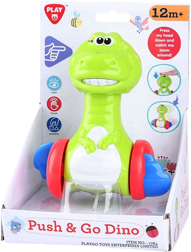 Play Dino Empuja y Ve Figura de Juego - juguete colorido para niños pequeños