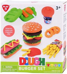 Playgo set plastilina hamburguesa - botes creativos fast food