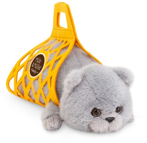 Orange Toys peluche gato Milo gris 35 cm juguete suave-2