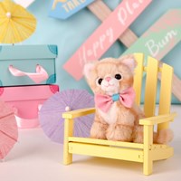 Studio Pets gatito de peluche Europeo de pelo corto con maleta y pasaporte-3